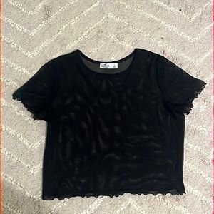 Hollister mesh crop